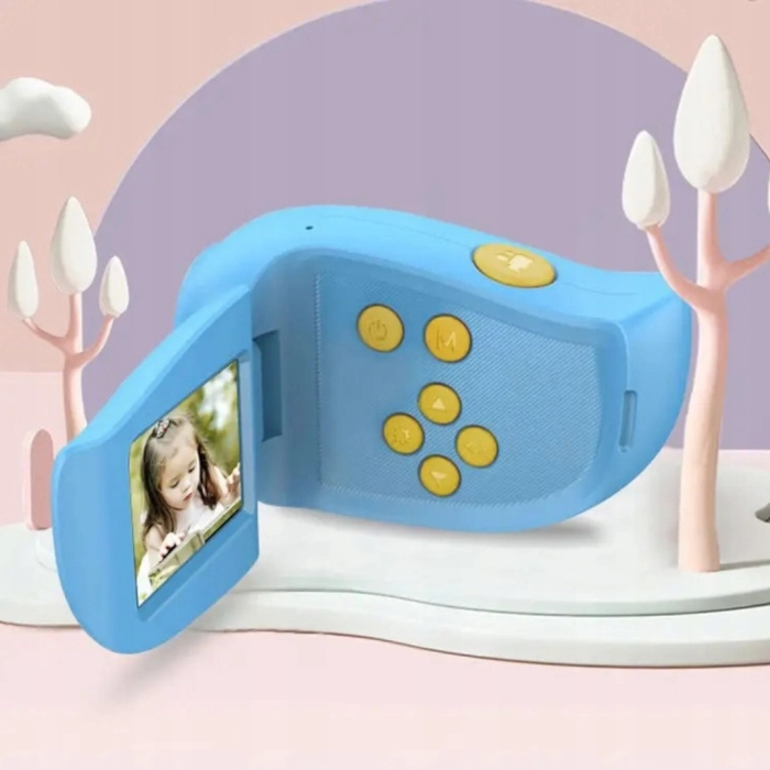 Aparat fotograficzny cyfrowy dla dzieci 40 mpx - Kamera + Karta 32 GB (Różowy)