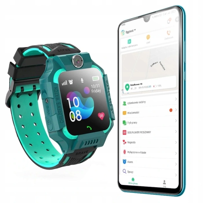 Smartwatch dla dzieci Z19 - zegarek dziecięcy z lokalizatorem LBS (Niebieski)