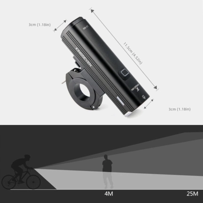 Lampka rowerowa przednia, mocna 1000 Lm 4800 mAh (5 trybów) + Lampka tylna