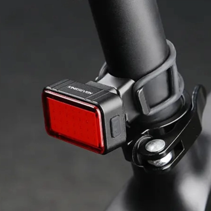 Lampka rowerowa tylna LED 60 Lm - USB, Wodoszczelna (3 tryby)