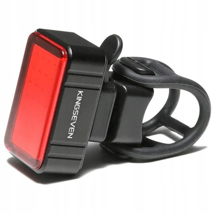 Lampka rowerowa tylna LED 60 Lm - USB, Wodoszczelna (3 tryby)