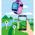 Smartwatch dla dzieci Z12 - zegarek dziecięcy z lokalizatorem LBS (Różowy)