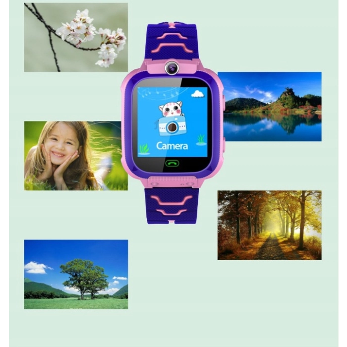 Smartwatch dla dzieci Z12 - zegarek dziecięcy z lokalizatorem LBS (Różowy)