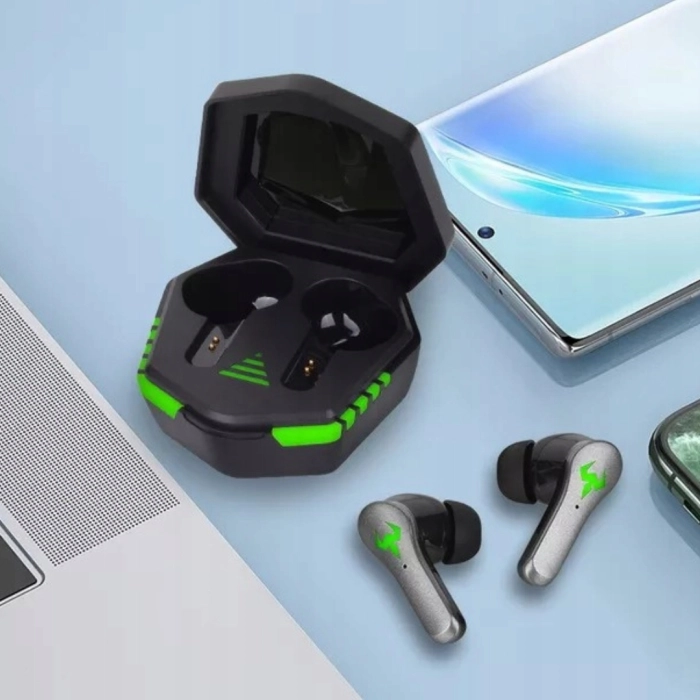 Słuchawki bezprzewodowe douszne z mikrofonem Z35 - sportowe gamingowe Bluetooth + Powerbank