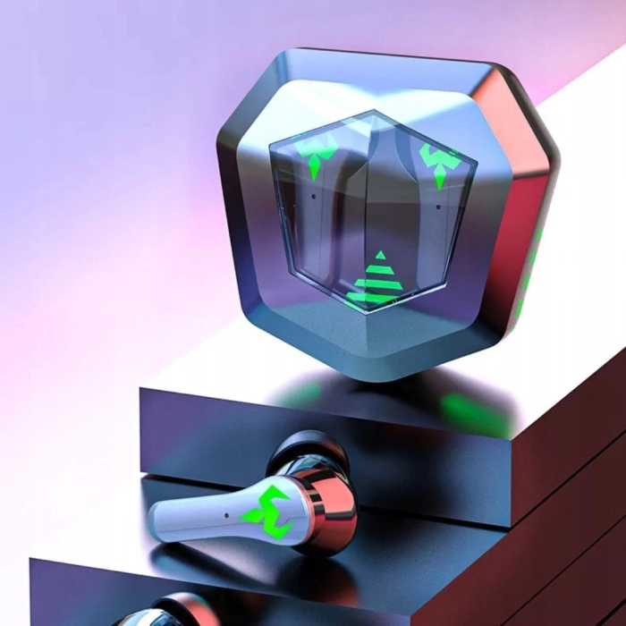 Słuchawki bezprzewodowe douszne z mikrofonem Z35 - sportowe gamingowe Bluetooth + Powerbank