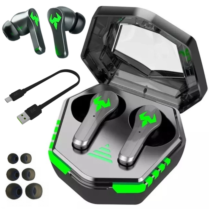 Słuchawki bezprzewodowe douszne z mikrofonem Z35 - sportowe gamingowe Bluetooth + Powerbank