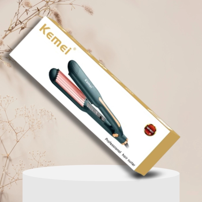 Karbownica do włosów KEMEI - ceramiczna falownica, lokówka