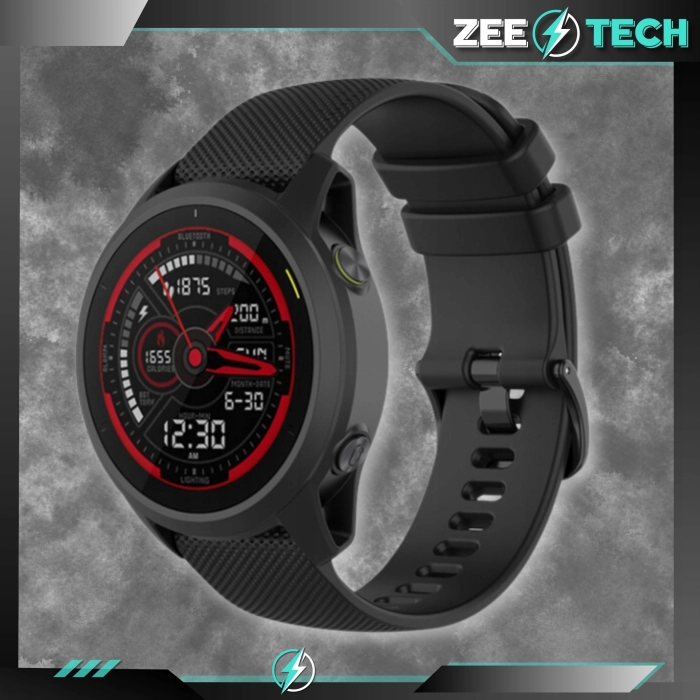 Pasek silikonowy Spot do smartwatcha uniwersalny 18mm + teleskopy (Czarny)