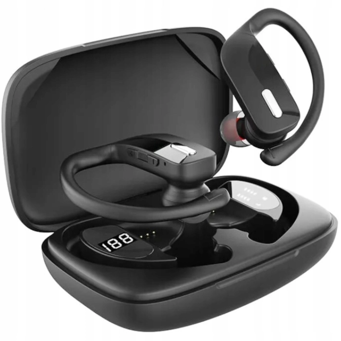 Słuchawki bezprzewodowe douszne z mikrofonem Z17 - sportowe gamingowe Bluetooth + Powerbank