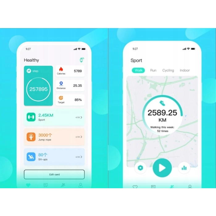 Smartwatch męski, damski Z8 - opaska sportowa z pomiarem pulsu, kroków (Czarny)