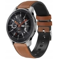 Pasek skórzany do smartwatcha uniwersalny 22mm + teleskopy (Brązowy)