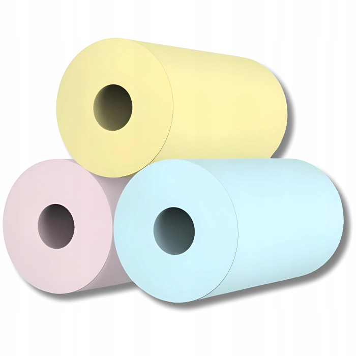 Papier termiczny kolorowy do aparatu natychmiastowego dla dzieci, drukarki termicznej (3 rolki)