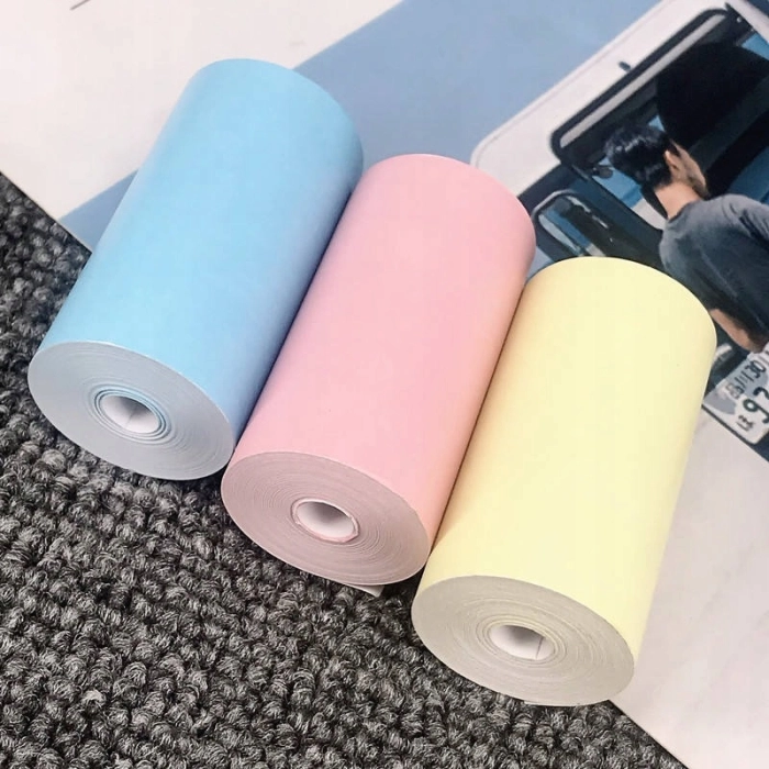 Papier termiczny kolorowy do aparatu natychmiastowego dla dzieci, drukarki termicznej (3 rolki)