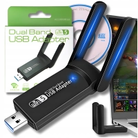 Karta sieciowa WiFi - adapter USB 3.0 1300 mbps 5 GHz 2 tryby