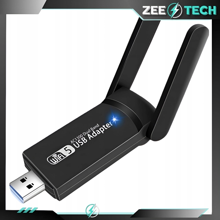 Karta sieciowa WiFi - adapter USB 3.0 1300 mbps 5 GHz 2 tryby