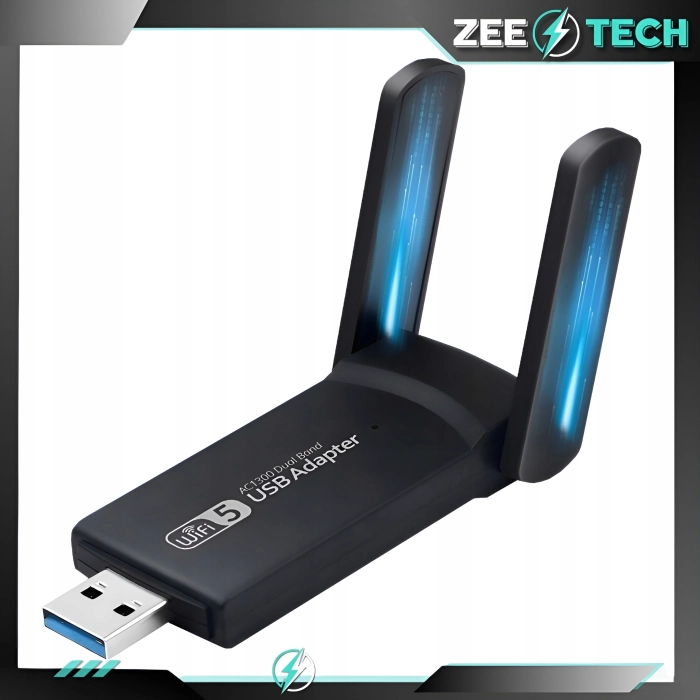 Karta sieciowa WiFi - adapter USB 3.0 1300 mbps 5 GHz 2 tryby