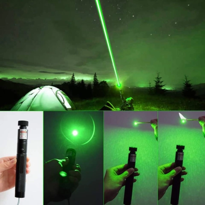 Wskaźnik laserowy Zielony - Laser USB, Pointer, duży zasięg