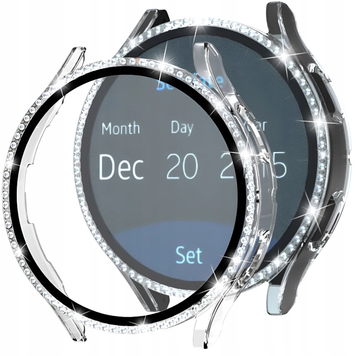 Etui + szkło do Samsung Galaxy Watch 4/5 40mm - Odporny case 2w1 (Przeźroczyste)