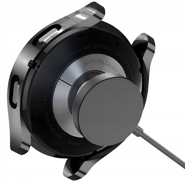 Etui + szkło do Samsung Galaxy Watch 4/5 44mm - Odporny case 2w1 (Granatowe)