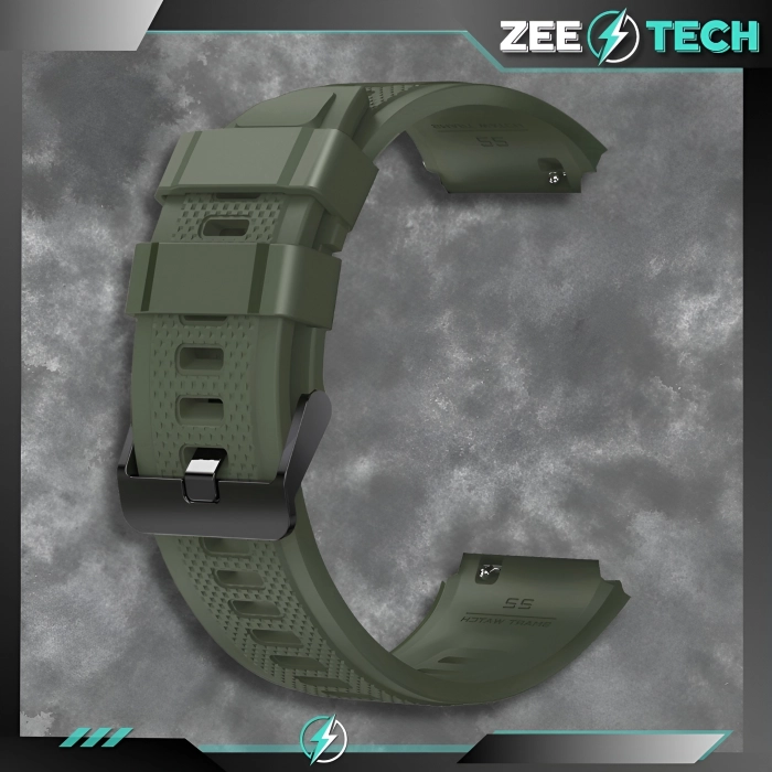 Pasek silikonowy do smartwatcha uniwersalny 22mm + teleskopy (Zielony)