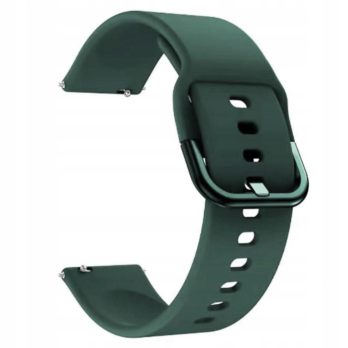 Pasek silikonowy YK do smartwatcha uniwersalny 20mm + teleskopy (Zielony)