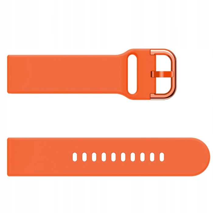 Pasek silikonowy YK do smartwatcha uniwersalny 20mm + teleskopy (Pomarańczowy)