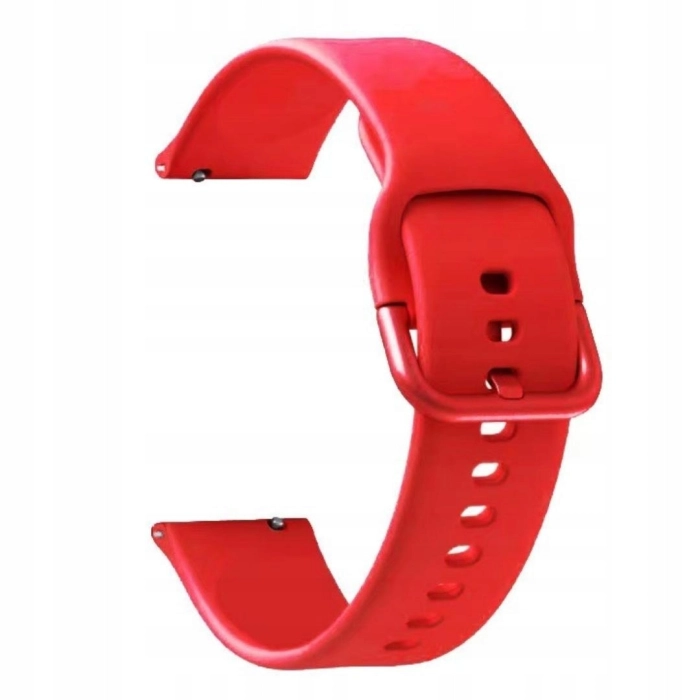 Pasek silikonowy YK do smartwatcha uniwersalny 22mm + teleskopy (Czerwony)
