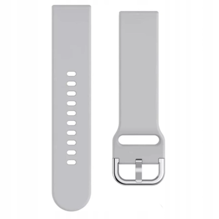 Pasek silikonowy YK do smartwatcha uniwersalny 22mm + teleskopy (Szary)