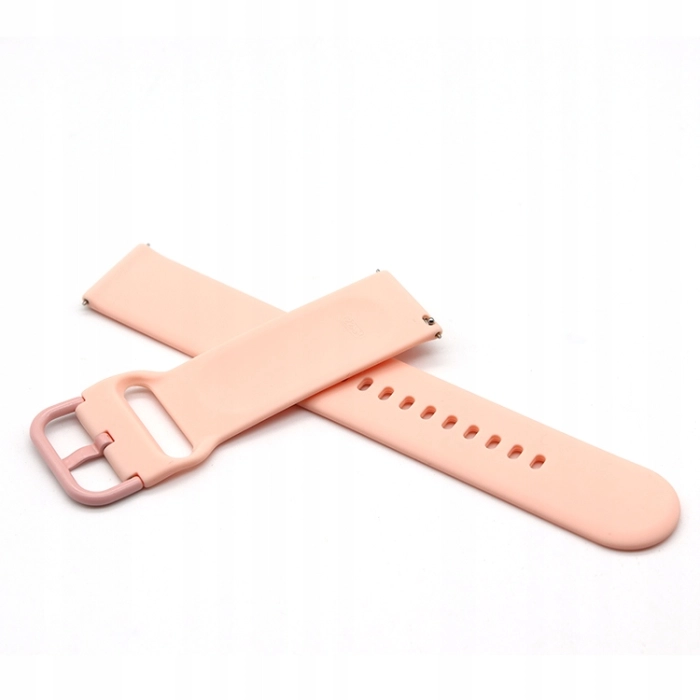 Pasek silikonowy YK do smartwatcha uniwersalny 22mm + teleskopy (Różowy)