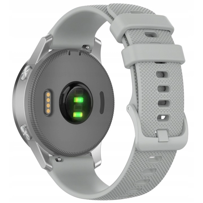 Pasek silikonowy Spot do smartwatcha uniwersalny 18mm + teleskopy (Szary)