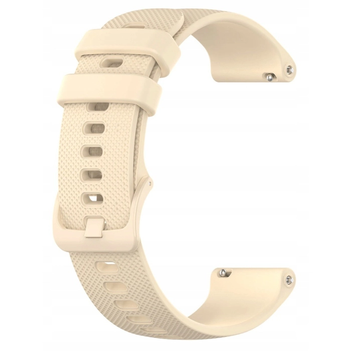 Pasek silikonowy Spot do smartwatcha uniwersalny 18mm + teleskopy (Beżowy)