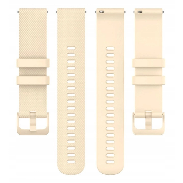 Pasek silikonowy Spot do smartwatcha uniwersalny 18mm + teleskopy (Beżowy)