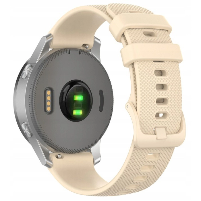 Pasek silikonowy Spot do smartwatcha uniwersalny 18mm + teleskopy (Beżowy)