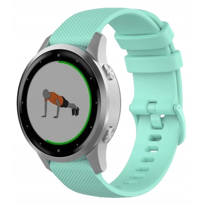 Pasek silikonowy Spot do smartwatcha uniwersalny 18mm + teleskopy (Miętowy)