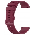 Pasek silikonowy Spot do smartwatcha uniwersalny 18mm + teleskopy (Bordowy)