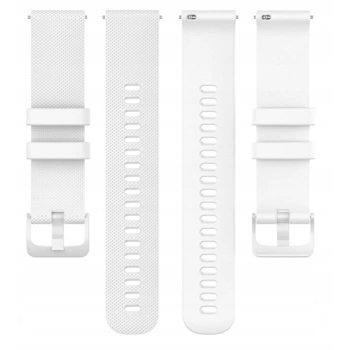 Pasek silikonowy Spot do smartwatcha uniwersalny 20mm + teleskopy (Biały)