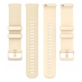 Pasek silikonowy Spot do smartwatcha uniwersalny 20mm + teleskopy (Beżowy)