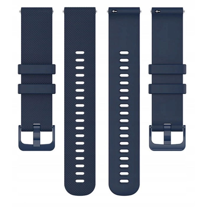 Pasek silikonowy Spot do smartwatcha uniwersalny 20mm + teleskopy (Granatowy)