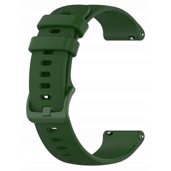 Pasek silikonowy Spot do smartwatcha uniwersalny 20mm + teleskopy (Zielony)