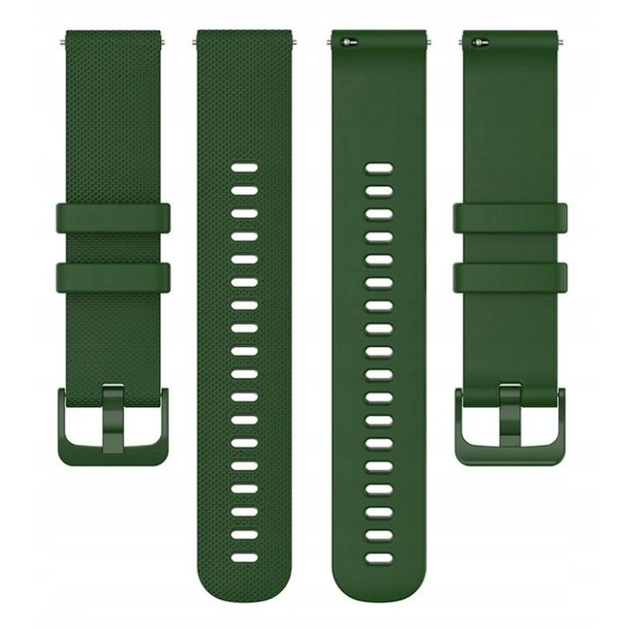 Pasek silikonowy Spot do smartwatcha uniwersalny 20mm + teleskopy (Zielony)