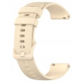 Pasek silikonowy Spot do smartwatcha uniwersalny 22mm + teleskopy (Beżowy)