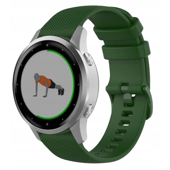 Pasek silikonowy Spot do smartwatcha uniwersalny 22mm + teleskopy (Zielony)