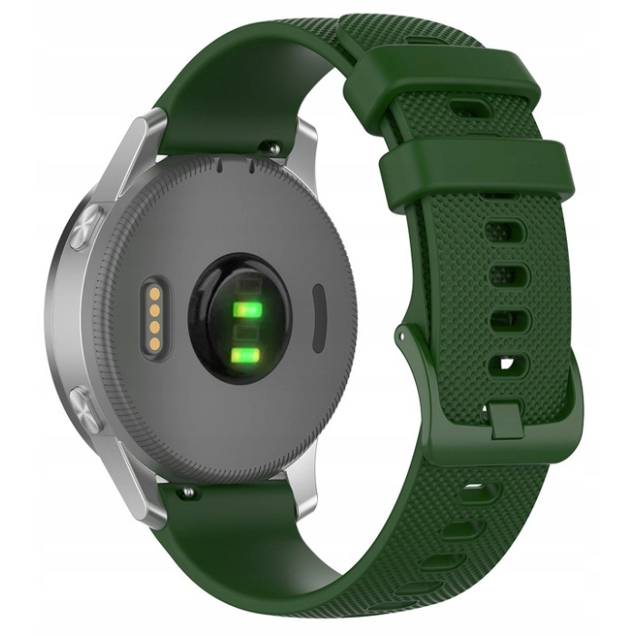 Pasek silikonowy Spot do smartwatcha uniwersalny 22mm + teleskopy (Zielony)