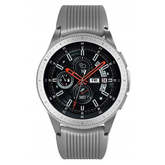 Pasek silikonowy Straight do smartwatcha uniwersalny 22mm + teleskopy (Szary)