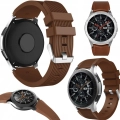 Pasek silikonowy Straight do smartwatcha uniwersalny 22mm + teleskopy (Brązowy)