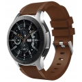 Pasek silikonowy Straight do smartwatcha uniwersalny 22mm + teleskopy (Brązowy)