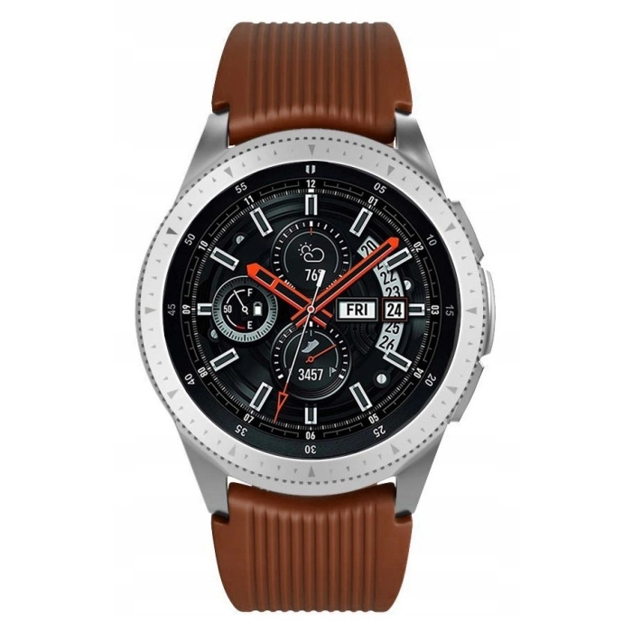 Pasek silikonowy Straight do smartwatcha uniwersalny 22mm + teleskopy (Brązowy)