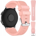 Pasek silikonowy Straight do smartwatcha uniwersalny 22mm + teleskopy (Różowy)