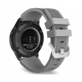 Pasek silikonowy Twill do smartwatcha uniwersalny 22mm + teleskopy (Szary)