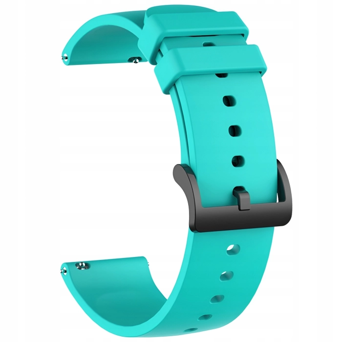 Pasek silikonowy HK do smartwatcha uniwersalny 22mm + teleskopy (Miętowy)
